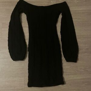 Kaylee Kollection Women’s Small Long Sleeve Black Dress